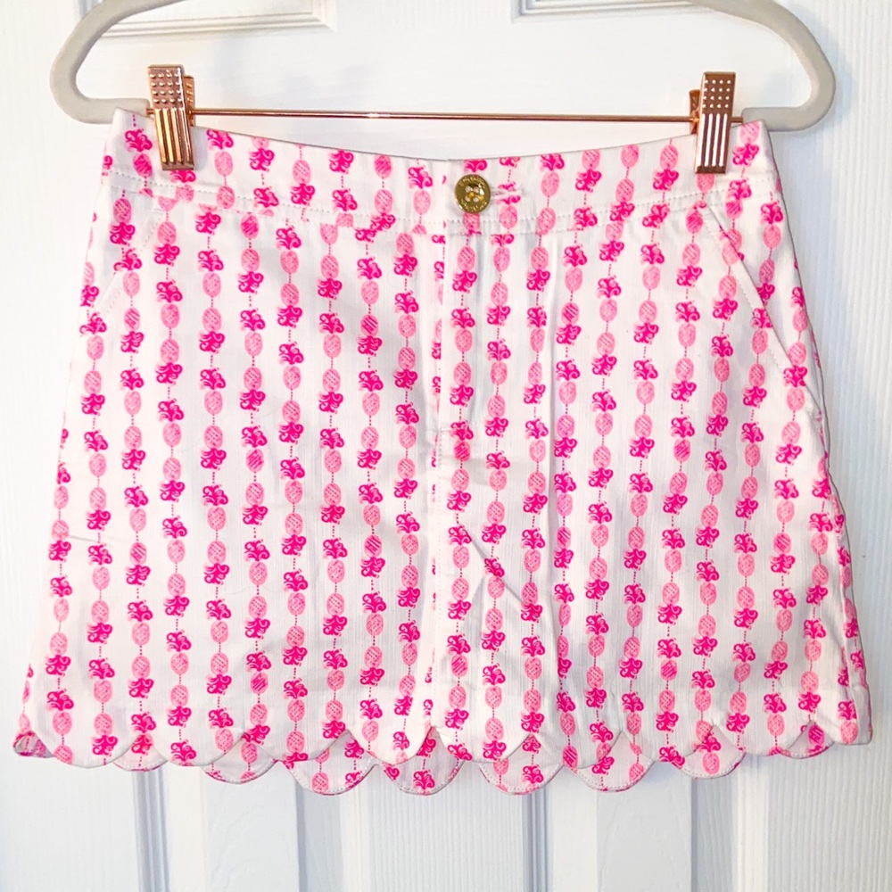 Lilly Pulitzer | 00 | Colette Skort in Pink Topaz Fineapple